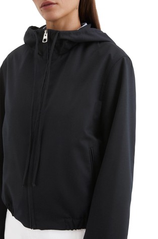 MARC O'POLO Hooded jacket with wool mix Deep Night Blue 3