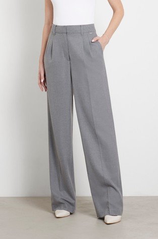 Relaxed fit hlače iz viskozne mešanice