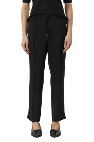 Hlače z elastičnim pasom in zatezno vrvico