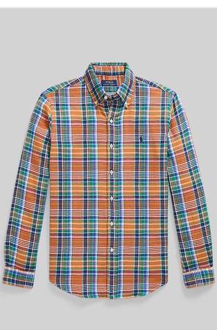 Custom fit Plaid Cotton Shirt