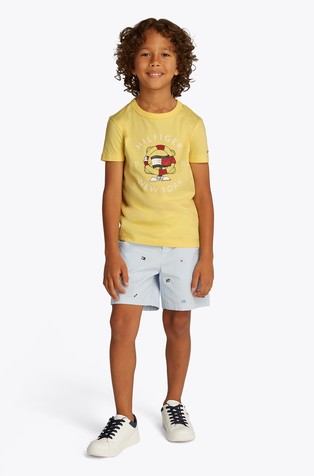 Fun Flag regular fit majica s potiskom spredaj in zadaj