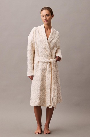 Logo Quilted Bathrobe