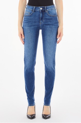 Skinny jeans with rhinestones