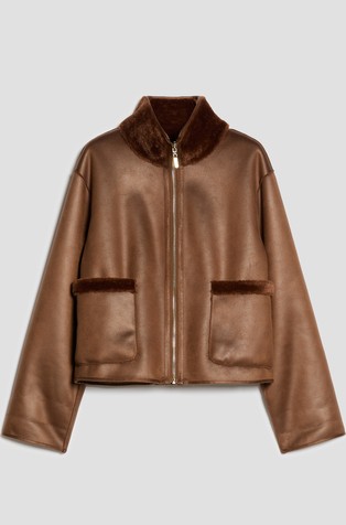 Reversible loose fit jacket