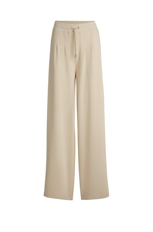 Wide-leg tracksuit bottoms with pleat details