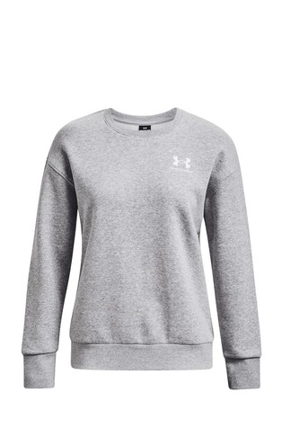 UNDER ARMOUR UA Essential pulover s flisirano notranjostjo Siva - Grey 5