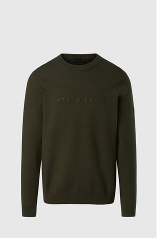 Viscose-blend knit sweater