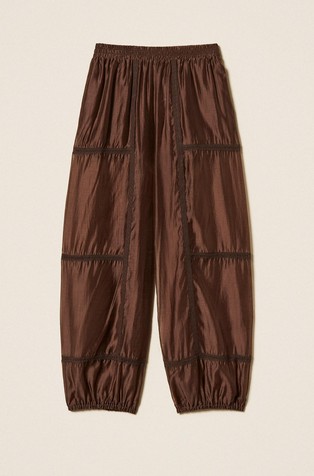 Voile joggers with lace