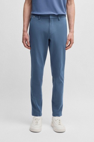 Slim fit hlače iz raztegljive bombažne mešanice