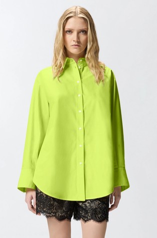 Relaxed fit srajca iz bombažnega poplina