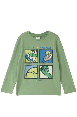 Majica z dolgimi rokavi in potiskom