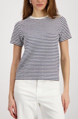 Teksturirana majica s kratkimi rokavi