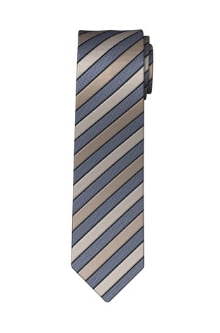 Striped silk tie