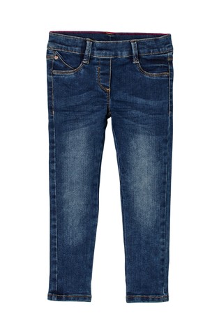 Regular fit treggings jeans hlače z elastičnim pasom