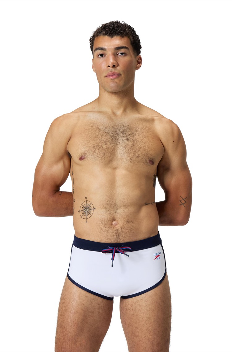 SPEEDO Logo kopalke Bela - White / Blue 