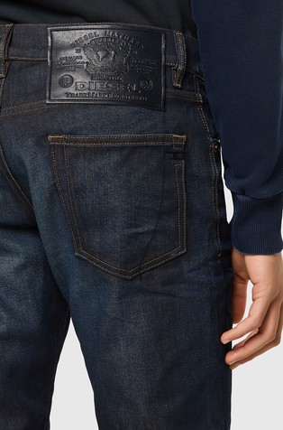 DIESEL Slim jeans hlače - D-Strukt 09A45 Modra - Dark Blue 5