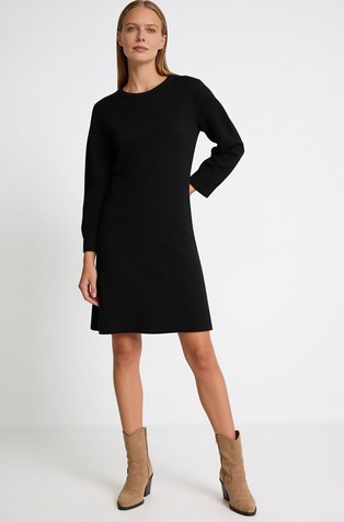 Viscose-blend short dress