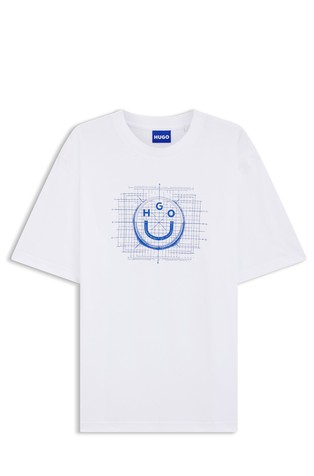 Logo majica s kratkimi rokavi iz bombažnega jerseya