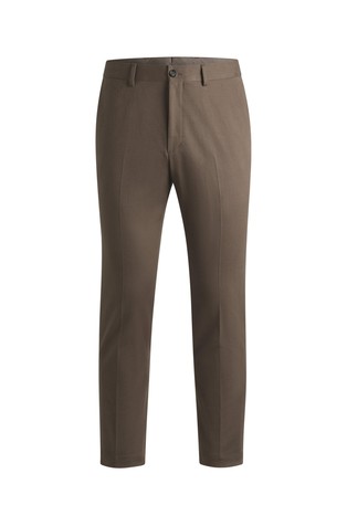 Slim-fit trousers in cotton, cashmere and stretch