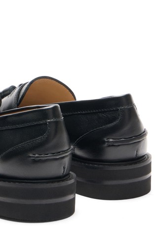 STUART WEITZMAN Mila leather loafers Black 6