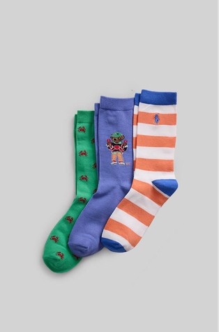 Polo Bear paket 3 parov nogavic