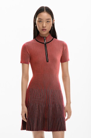 Short striped gradient dress