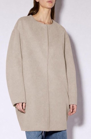 Short wool blend coat