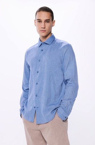 Flannel textured shirt