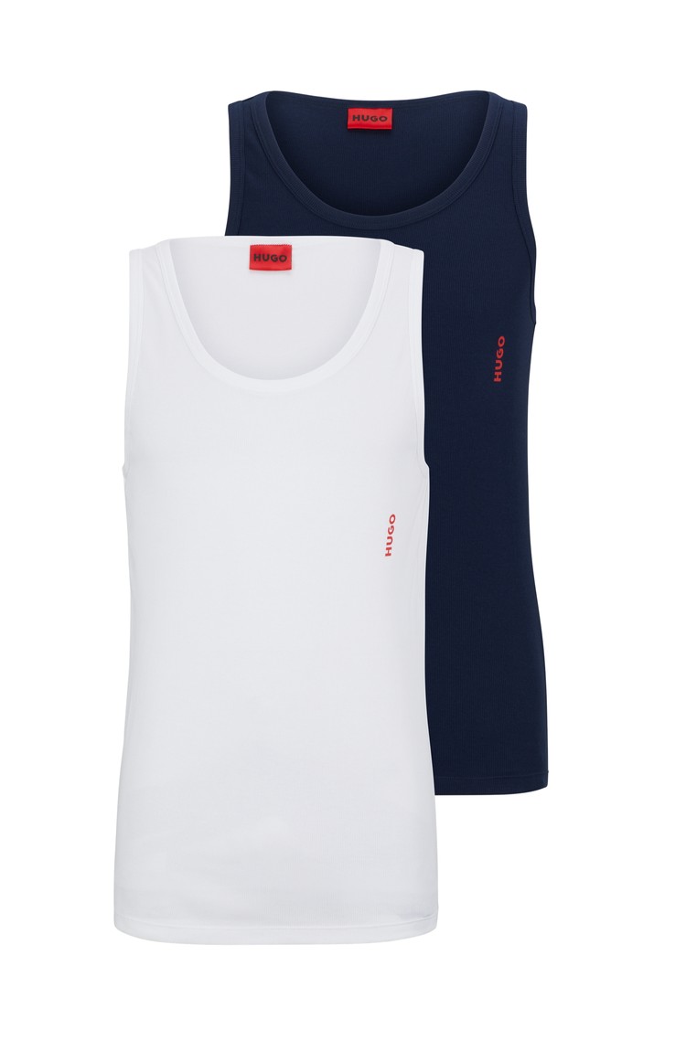 HUGO BOSS Paket 2 logo spodnjih majic iz raztegljivega bombaža Večbarvna - Multi 