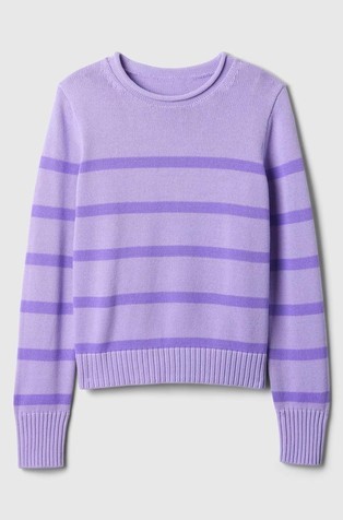 GAP Rollneck Cotton Crew Warm Violet 568 5