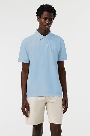 Short-sleeved Polo-Shirt in Blend with Organic-cotton