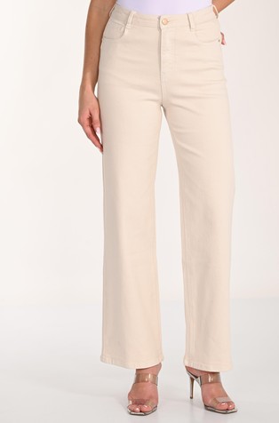 Cropped jeans hlače s širokimi hlačnicami