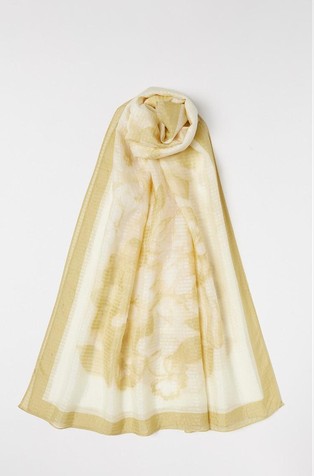 Satin scarf with pattern