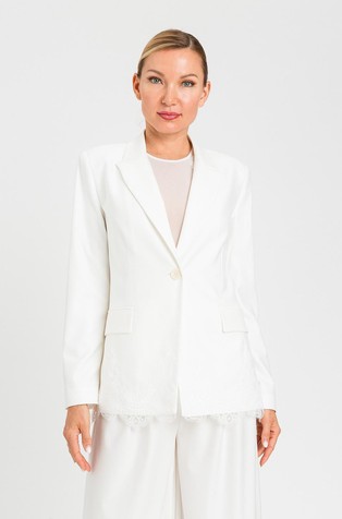 Slim fit single-breasted blazer