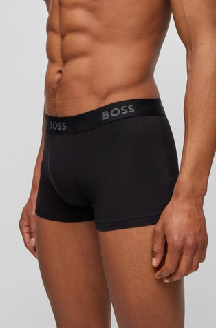 HUGO BOSS Paket 3 bombažnih boksaric z logo pasom Večbarvna - Multi 2