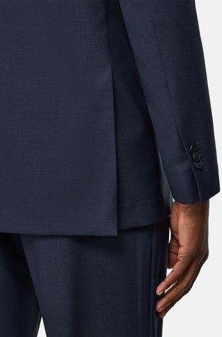 BOGGI MILANO Prince of Wales Check Suit in Pure Tropical Wool Navy 4
