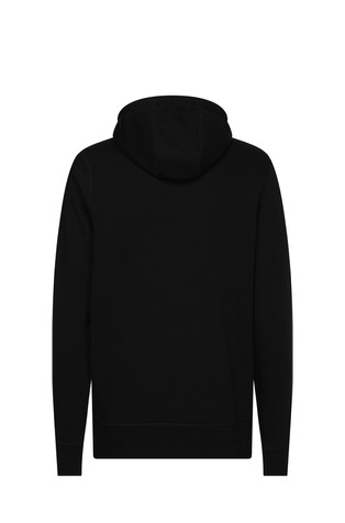 TOMMY HILFIGER Logo Flex pulover s kapuco Črna - Black 1 2