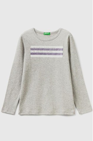 Majica z dolgimi rokavi in bleščečim potiskom