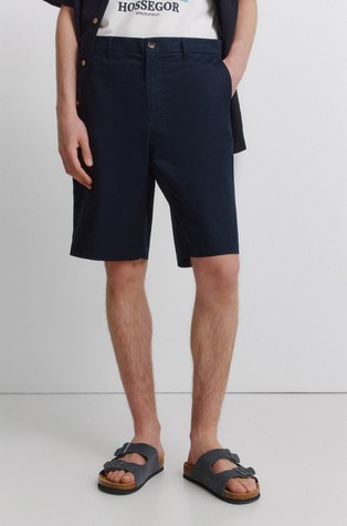 Relaxed fit cotton Bermuda shorts