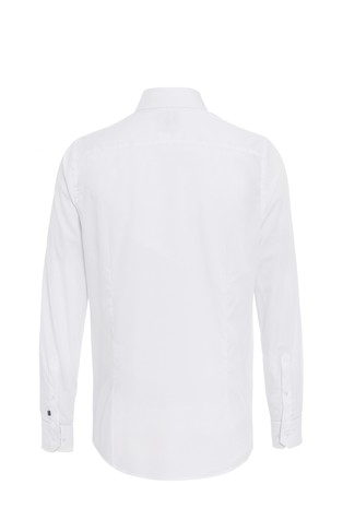 PURE H.TICO Modern Fit City srajca z dolgimi rokavi Bela - White 2