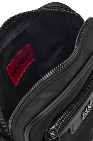 HUGO BOSS Reporter bag with metallic logo Black 2