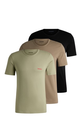 Paket 3 bombažnih spodnjih majic z logotipom