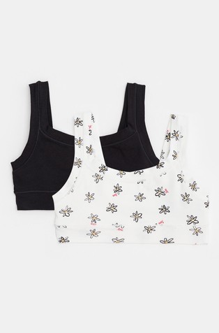 Two super stretch cotton bras