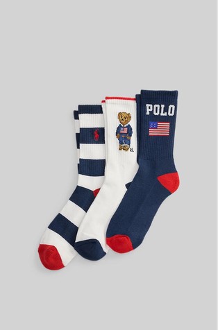 Polo Bear paket 3 parov nogavic
