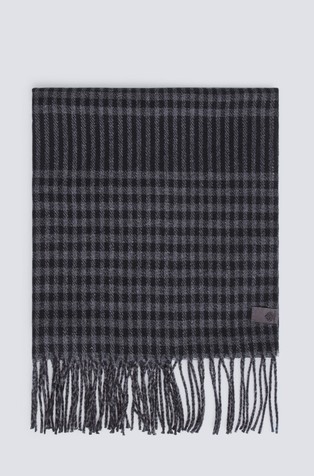 Two-tone mini square scarf