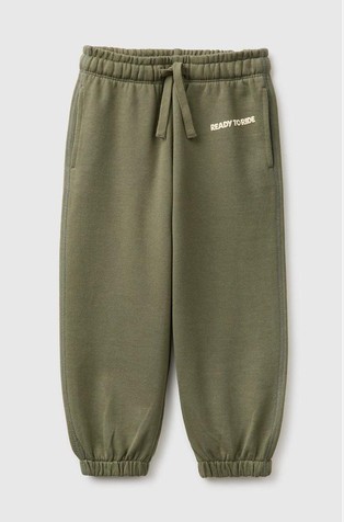 Cotton joggers with front print