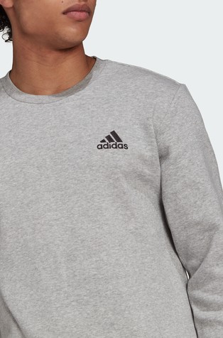 ADIDAS Essentials Fleece pulover Siva - Medium Grey Heather 4