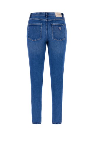 GUESS Slim fit jeans hlače iz bombažne mešanice Modra - Blue 2