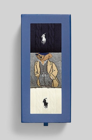 Polo Bear paket 3 parov nogavic