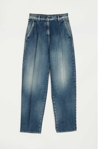 Relaxed fit cotton jeans